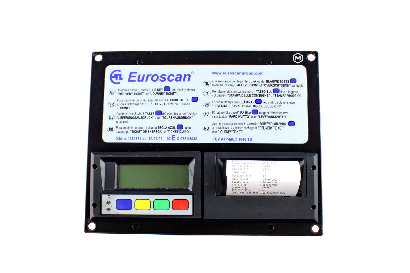 S/EX RE-MAN TEMPERATURE RECORDER EUROSCAN TX2  TRAILER